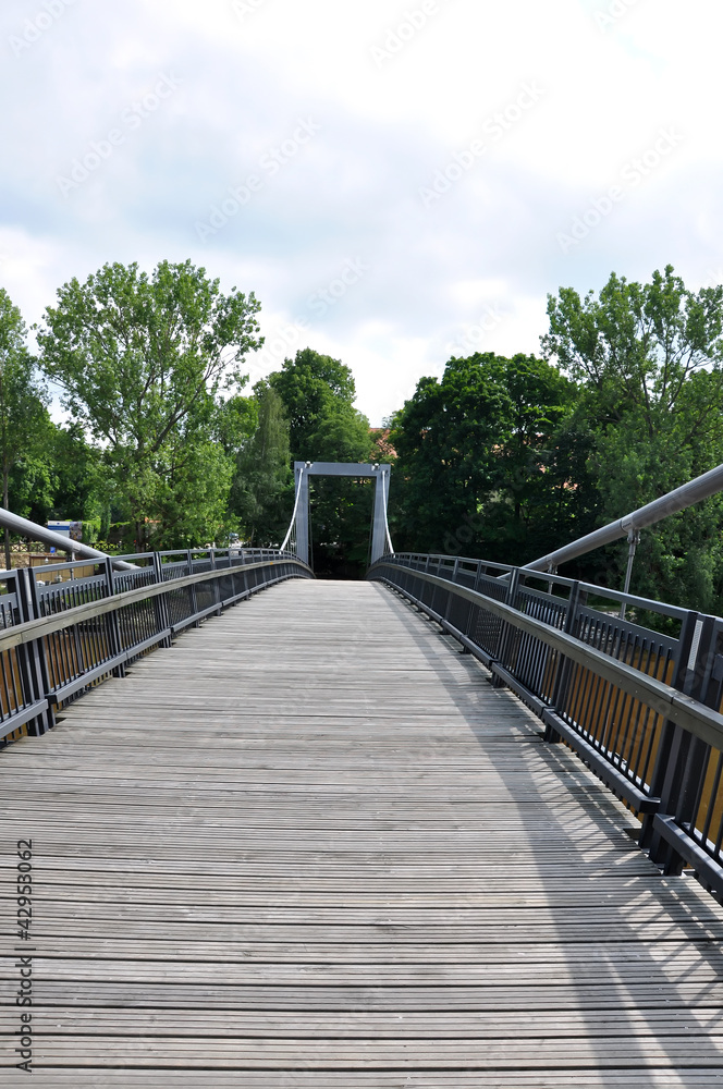 New bridge over the river Otava