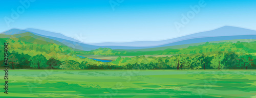 Vector of mountain landscape