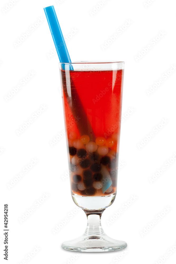 Bubble tea mit exaktem Beschneidungspfad Bubble tea mit exaktem Beschneidungspfad