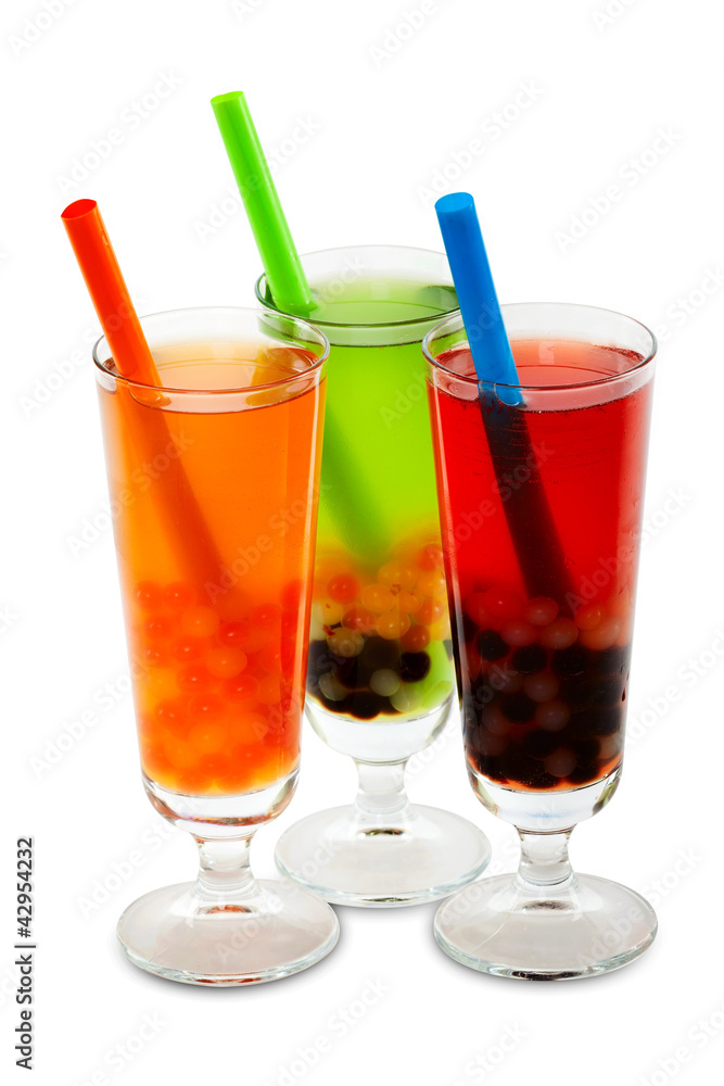 Bubble tea mit exaktem Beschneidungspfad Bubble tea mit exaktem Beschneidungspfad