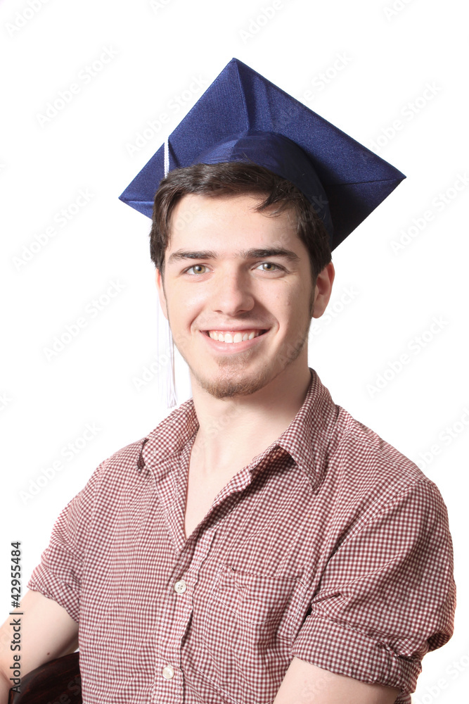 High school graduate smiling High school graduate smiling