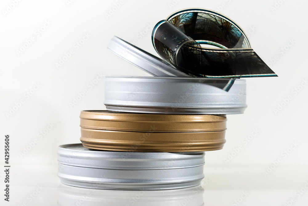 Obraz premium Three film cans