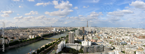 Canvastavla Paris vue du ciel