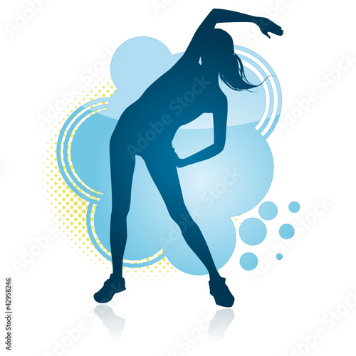 Stretching woman