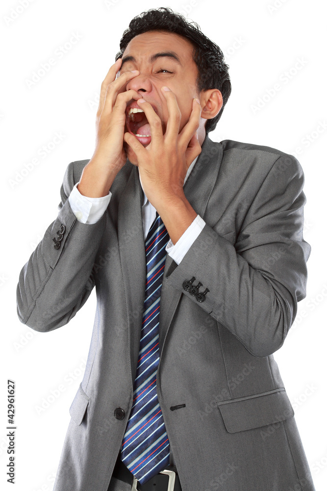 Businessman in depression Businessman in depression