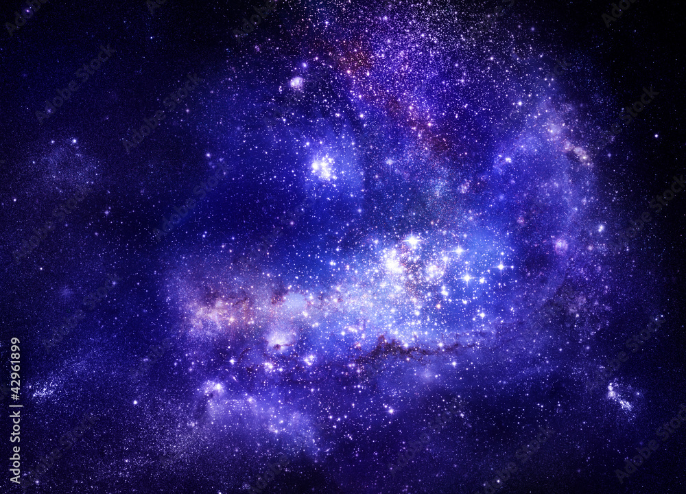 Naklejka premium nebula gas cloud in deep outer space