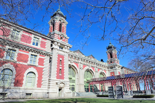 Tableau sur toile New York City Ellis Island Great Hall