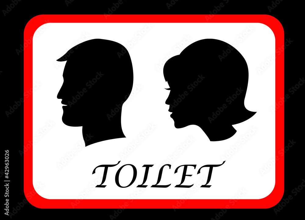 Restroom sign Restroom sign