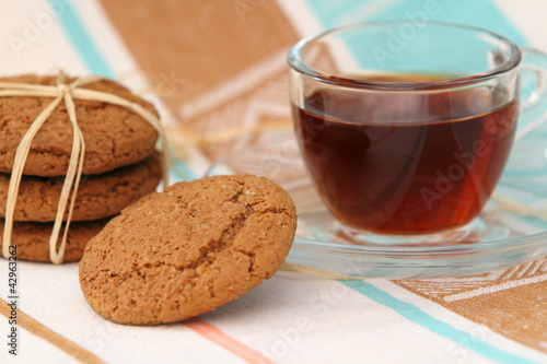 Cookies and tea photo