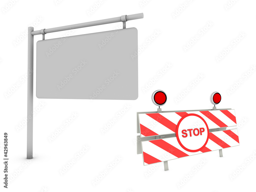 Obraz premium stop traffic panel