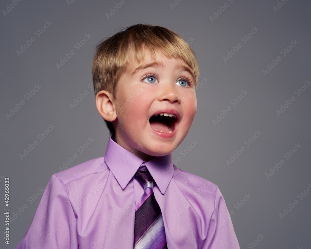 Funny baby boy in purple shirt Funny baby boy in purple shirt