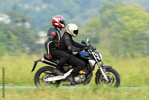 two motorcyclist photo