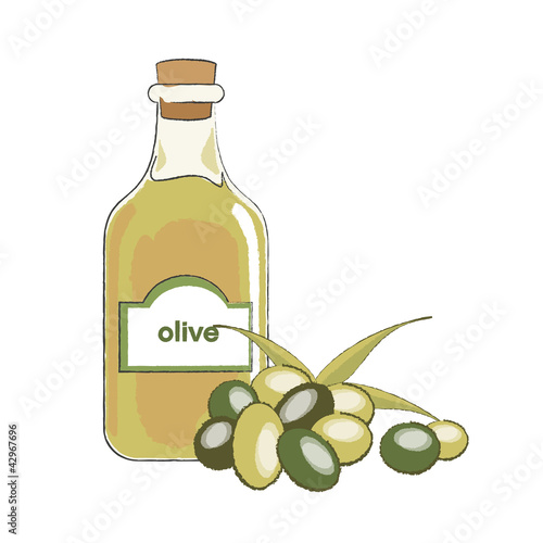 vecteur, huile d'olive