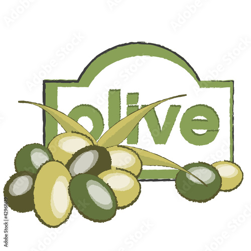logo design, olives