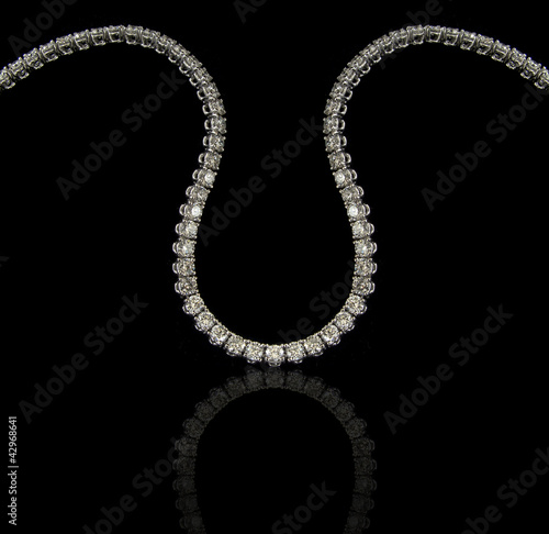 Diamonds Bracelet on black