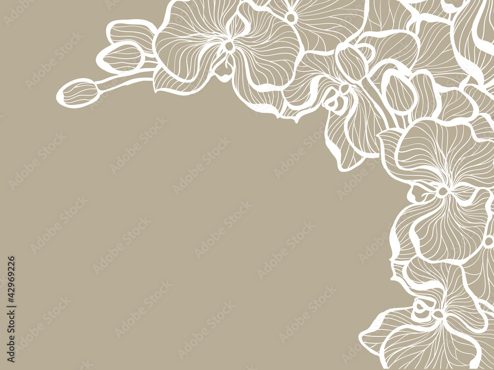 Floral romantic design template Floral romantic design template