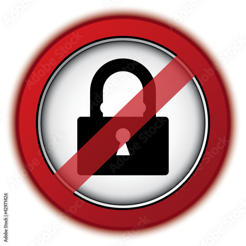 STOP LOCK ICON