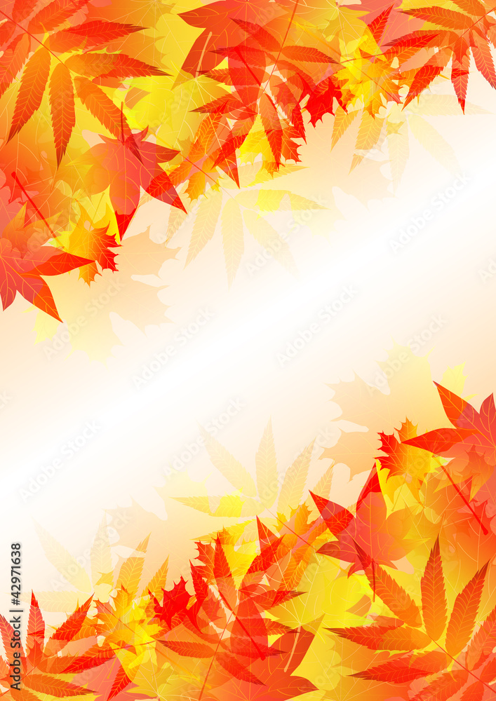 もみじ　紅葉　背景　秋