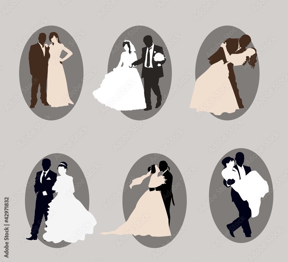 Obraz premium newlyweds