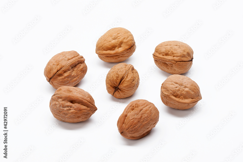 walnuts isolated on white background walnuts isolated on white background