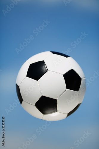 Soccer ball in the air