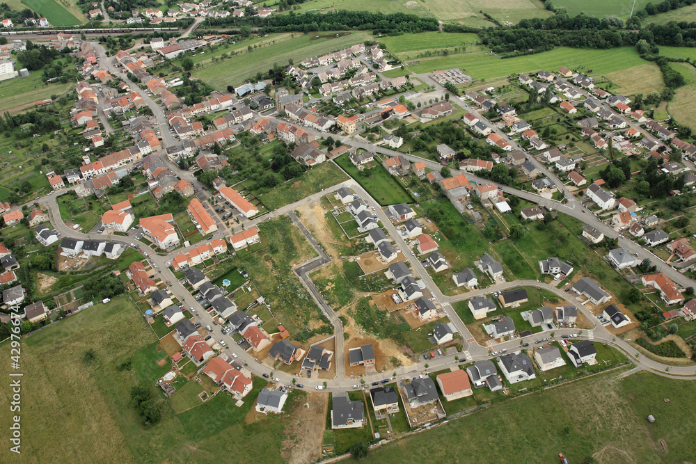 Photo aérienne de Kuntzig, Moselle (57)
