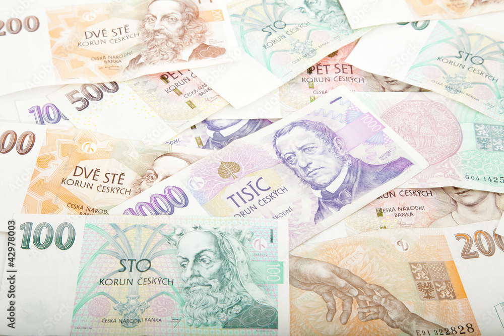 Fototapeta premium Czech paper money