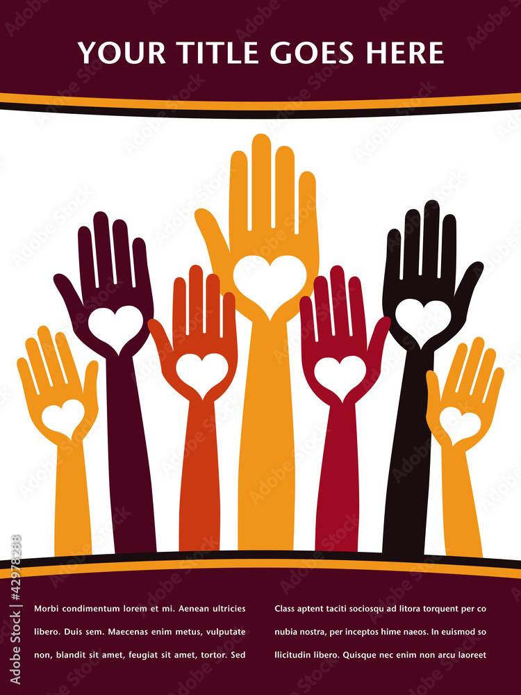 Fototapeta premium Loving hand design vector.