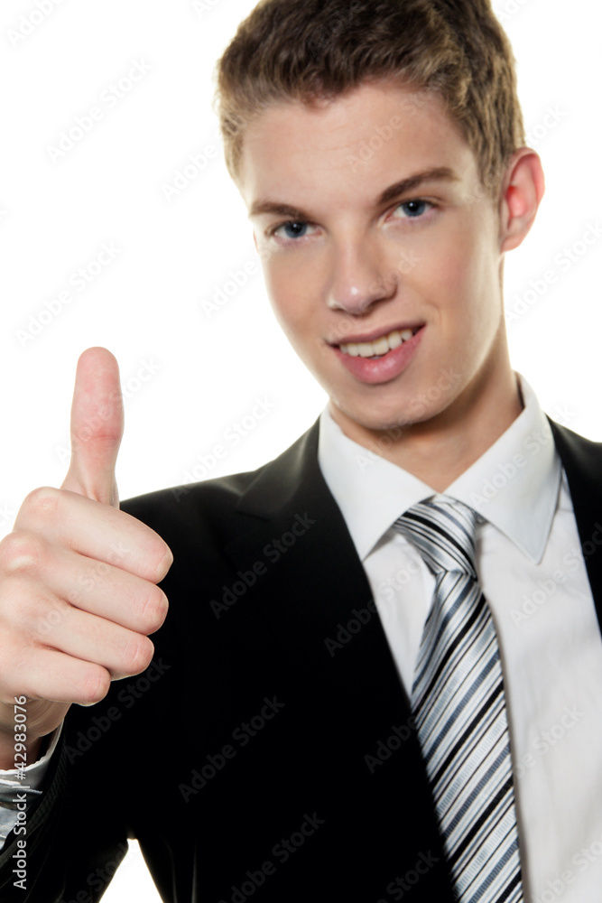 Erfolgreicher junger Mann Erfolgreicher junger Mann