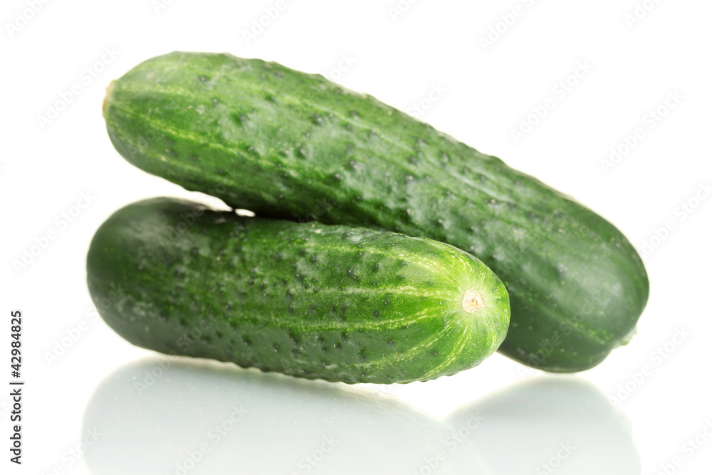 fresh cucumbers isolated on white fresh cucumbers isolated on white