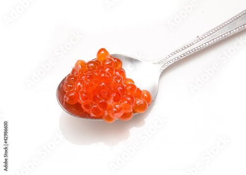 caviar in spoon