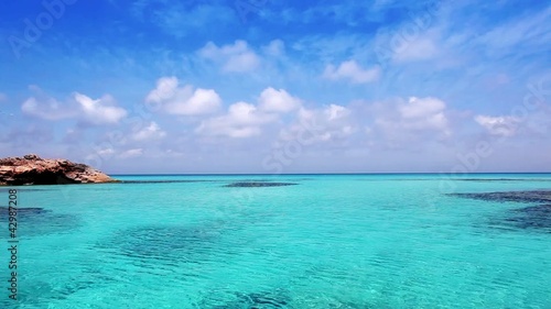 Es Calo de San Agusti port in Formentera island