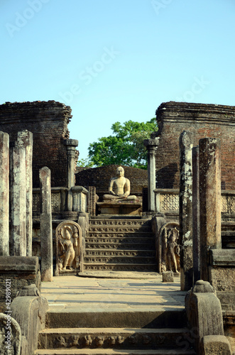 Vatadage,Buddhist temple ruins in Polonnaruwa,Sri Lanka photo