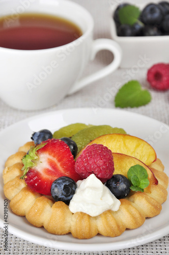 tarts with fruits