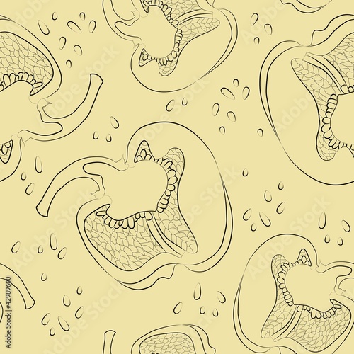 Seamless texture with peppers