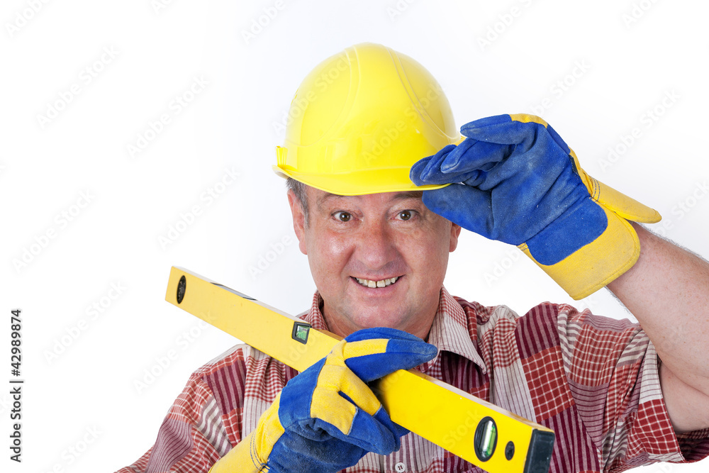 Friendly construction worker Friendly construction worker