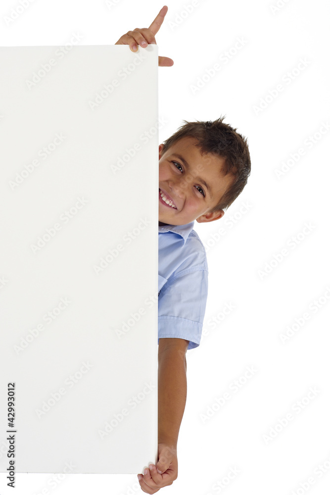 kid holding a white board kid holding a white board