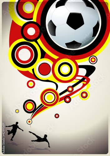 soccer live poster circles