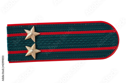 shoulder strap of the Russian police officer photo