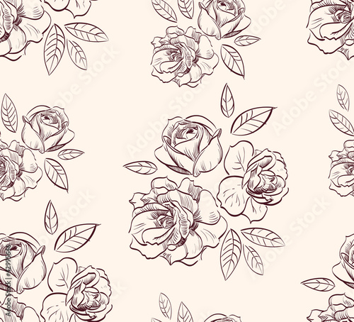 vintage floral rose  background