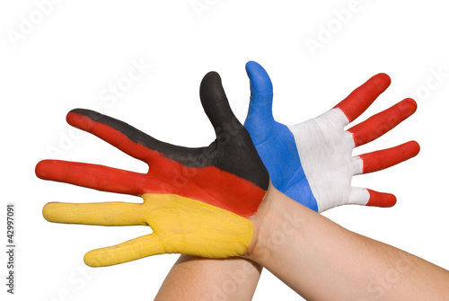 Handschlag zwischen Deutschland und Frankreich photo