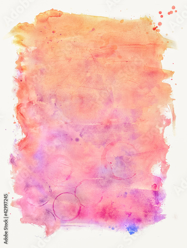 Fondo creativo acuarela sobre papel