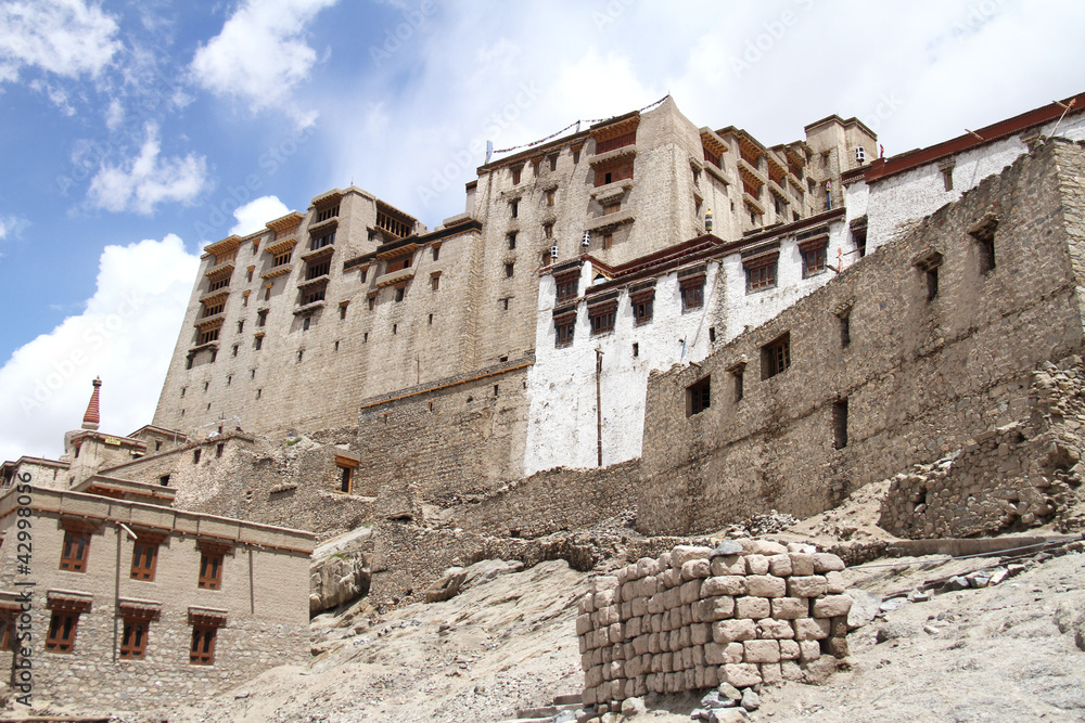 Fototapeta premium The ruined Royal Palace at Leh