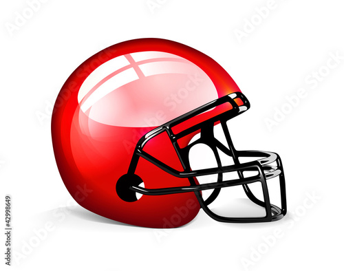 Red football helmet © Maxim P