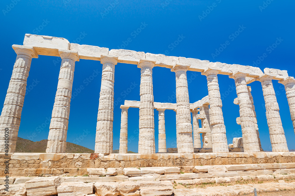 Ancient Temple Greek Ruins Acropolis