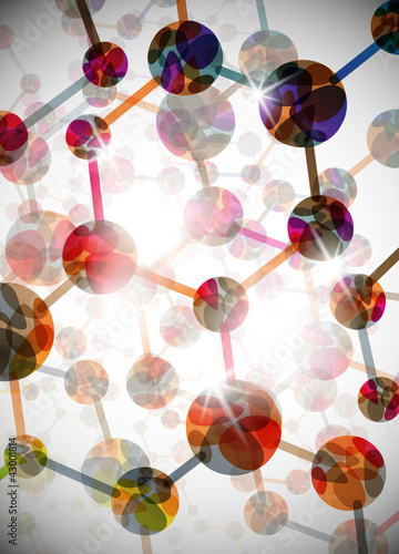 molecular structure, abstract background