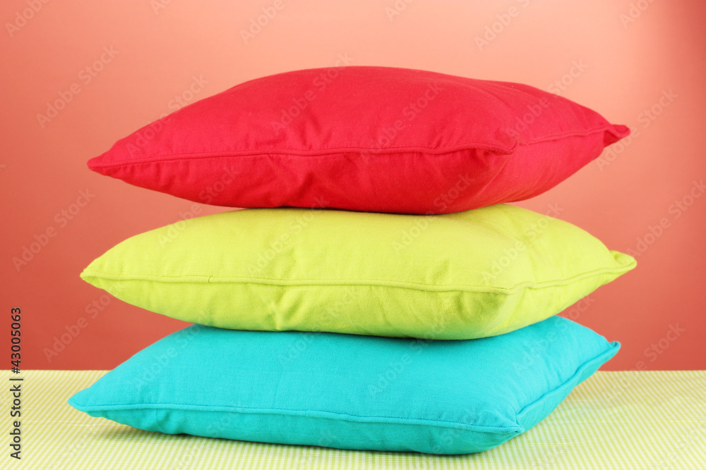 pillows on red background pillows on red background