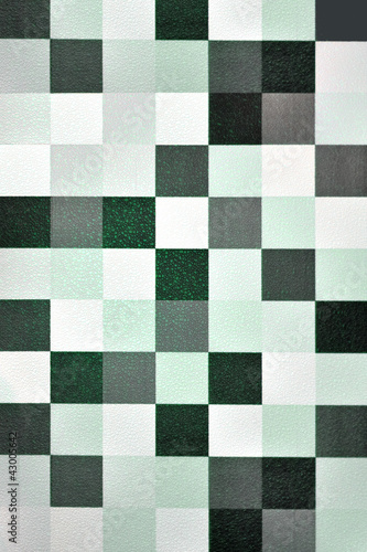 Seamless geometric wallpaper background (green tone)