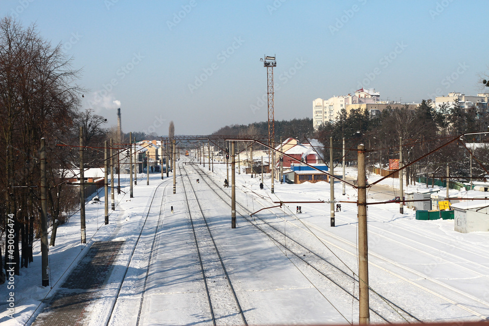 Fototapeta premium railway station