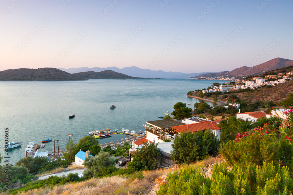 Amazing Mirabello Bay view on Crete, Greece